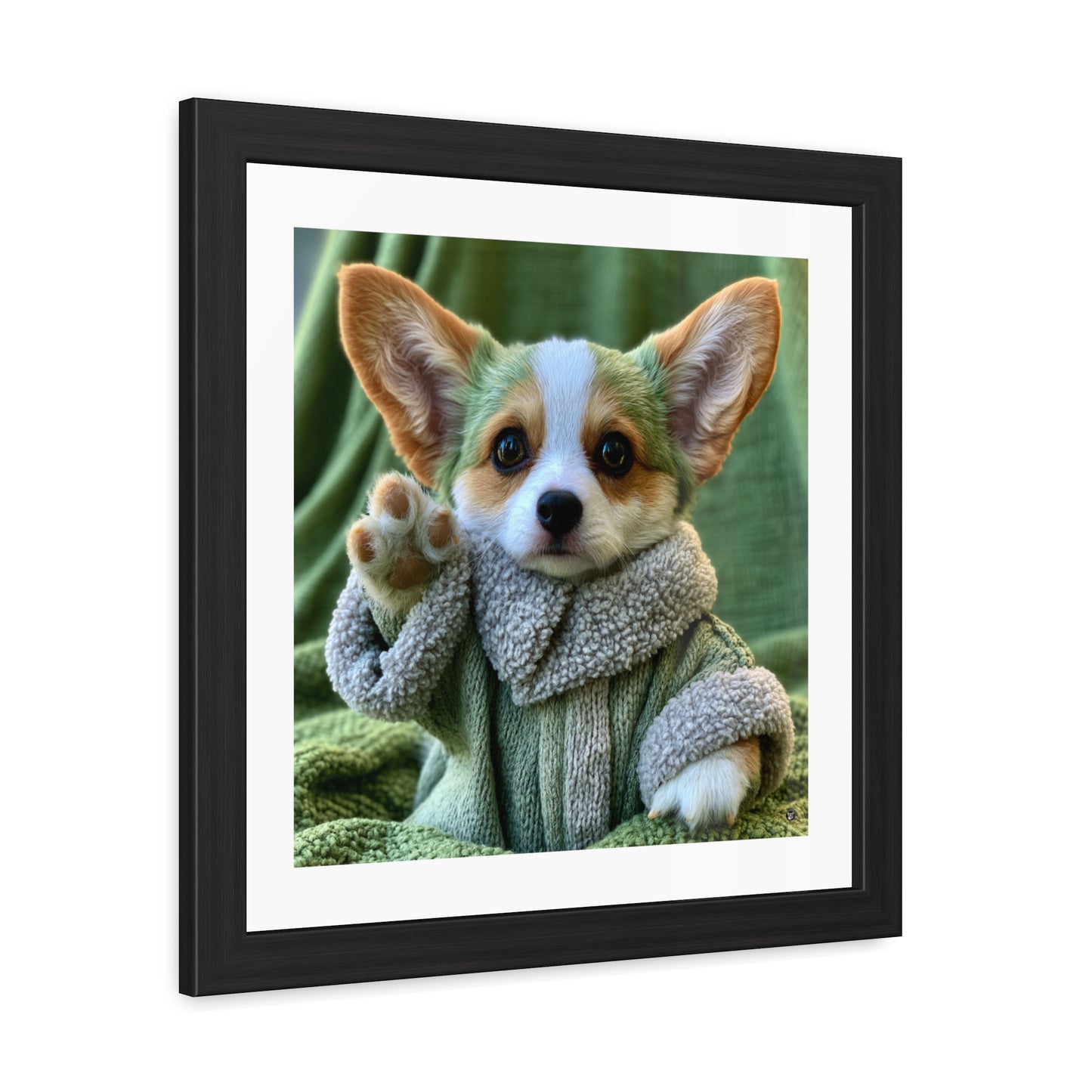 Grogu the Corgi Framed Print