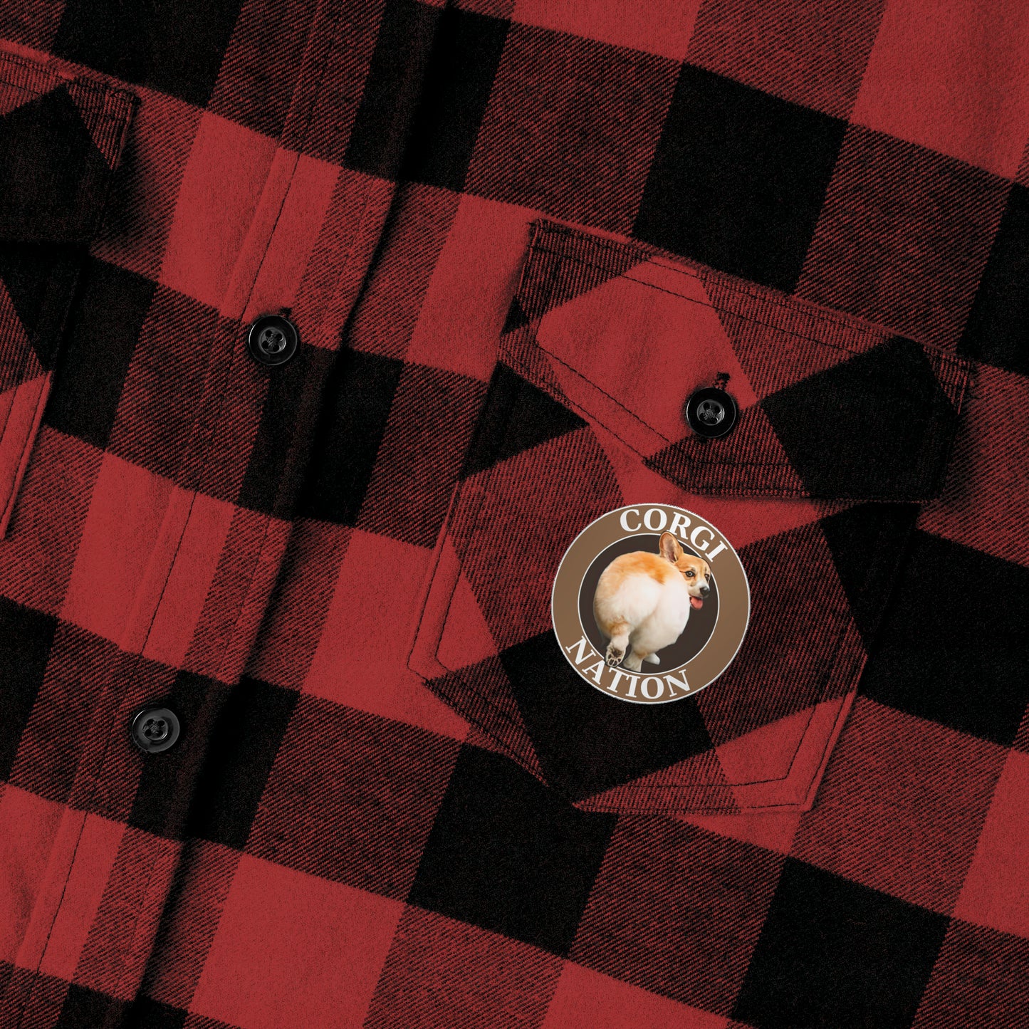 Corgi Nation - Flannel Shirt