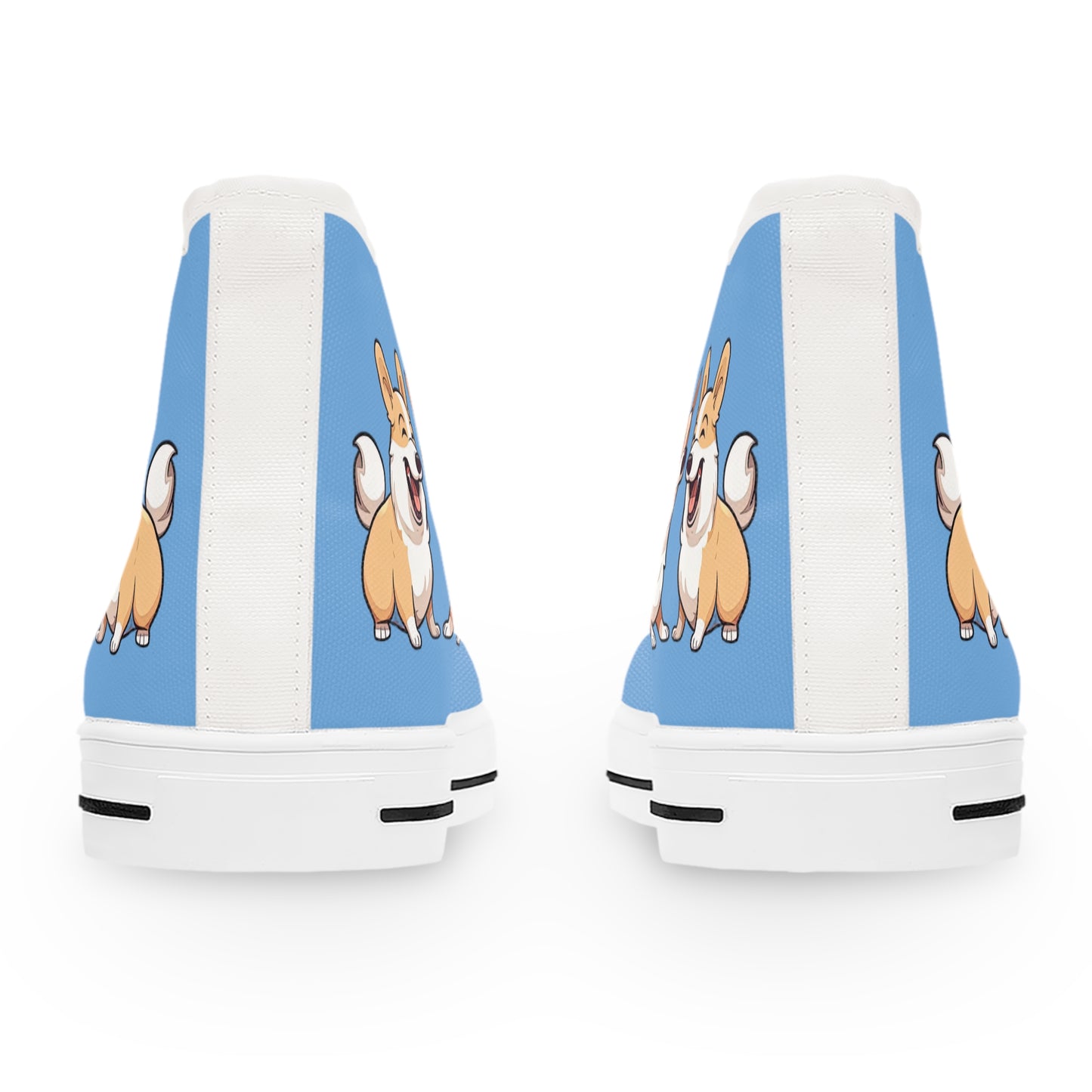 Corgi Couple - Women's High Top Sneakers