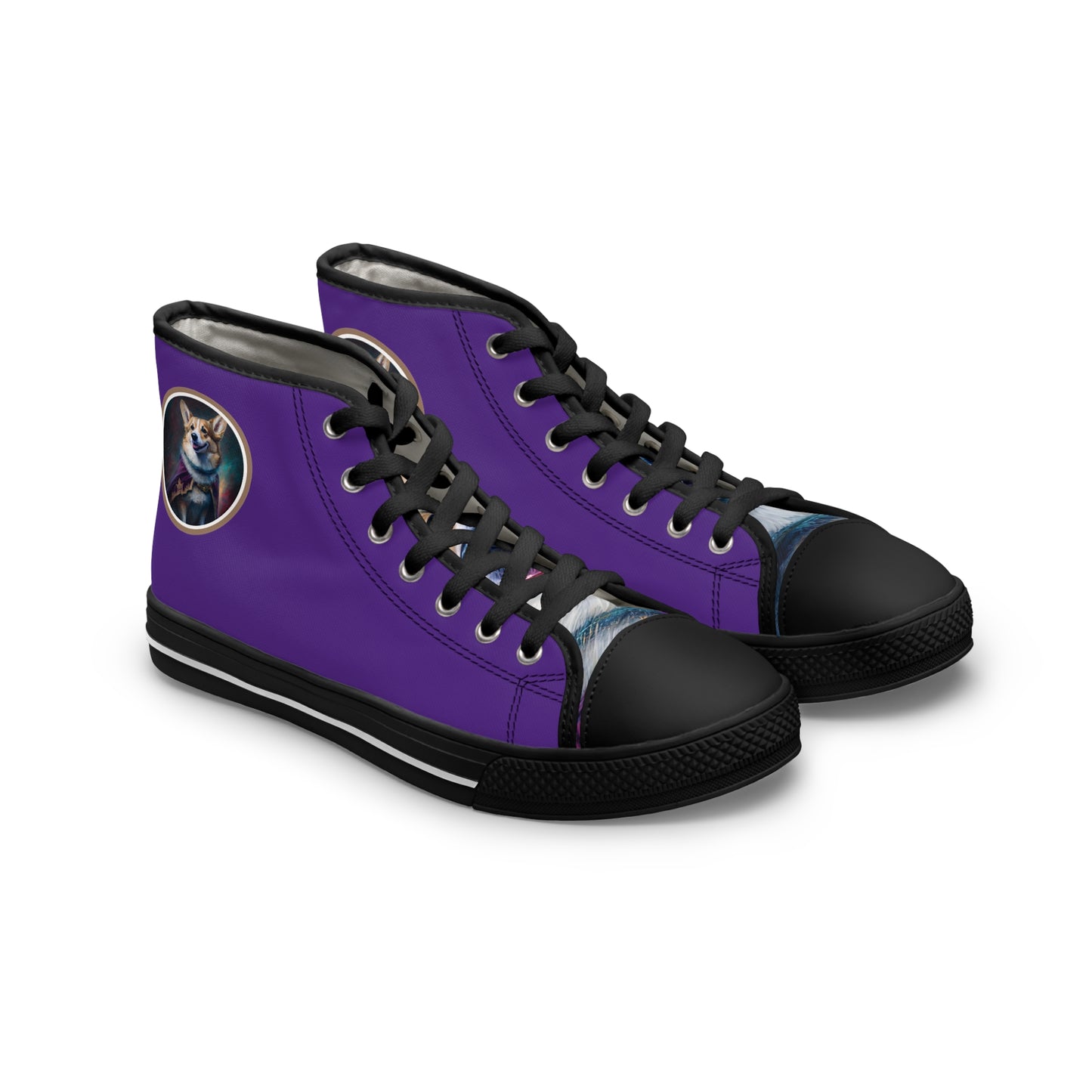 Corgi Royalty - Women's High Top Sneakers