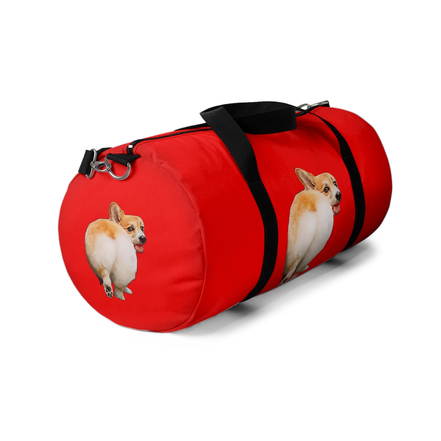 Baby Got Back Mid-Wiggle Duffel Bag - Fun Red Corgi Travel Gym Bag