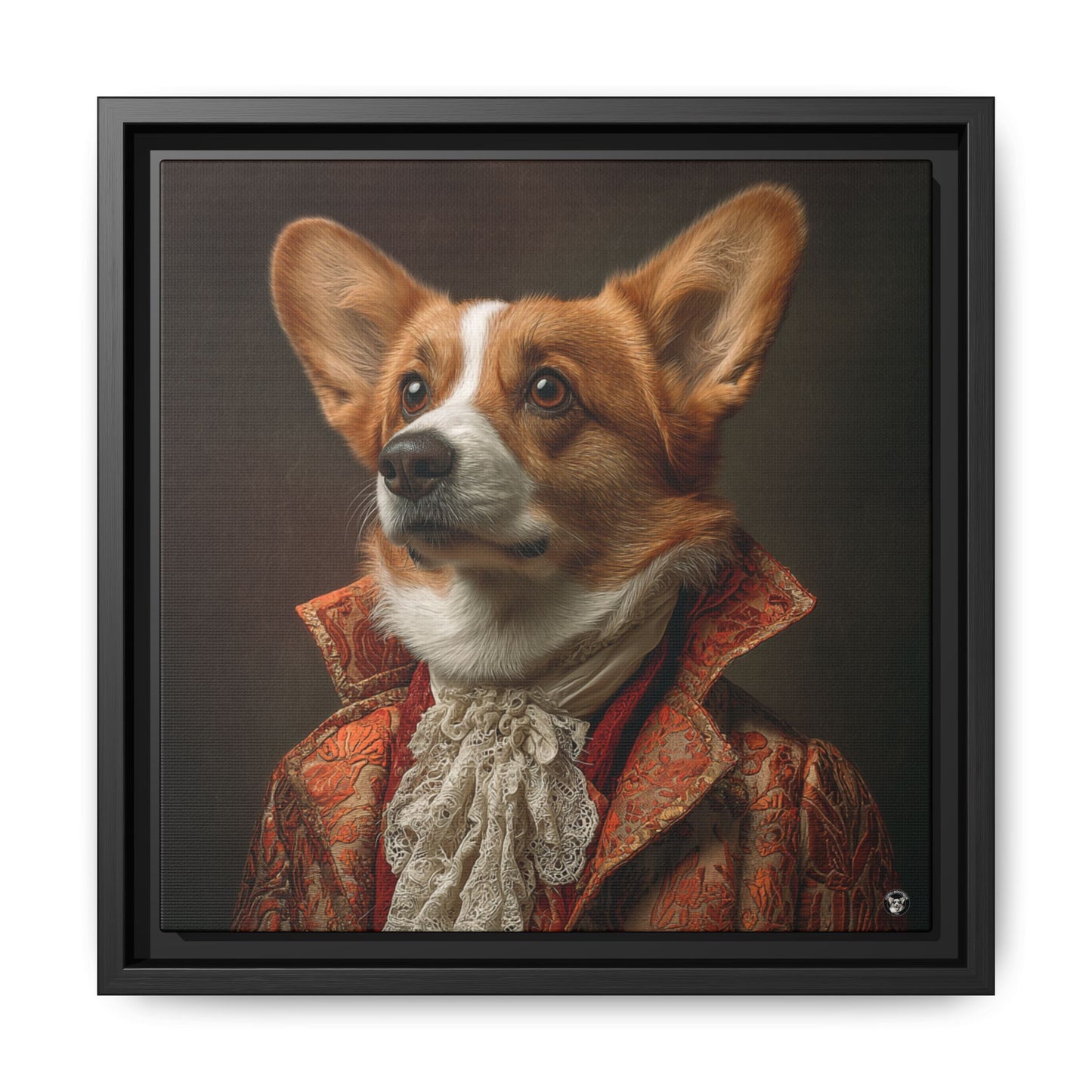 Prince Corgi on Canvas