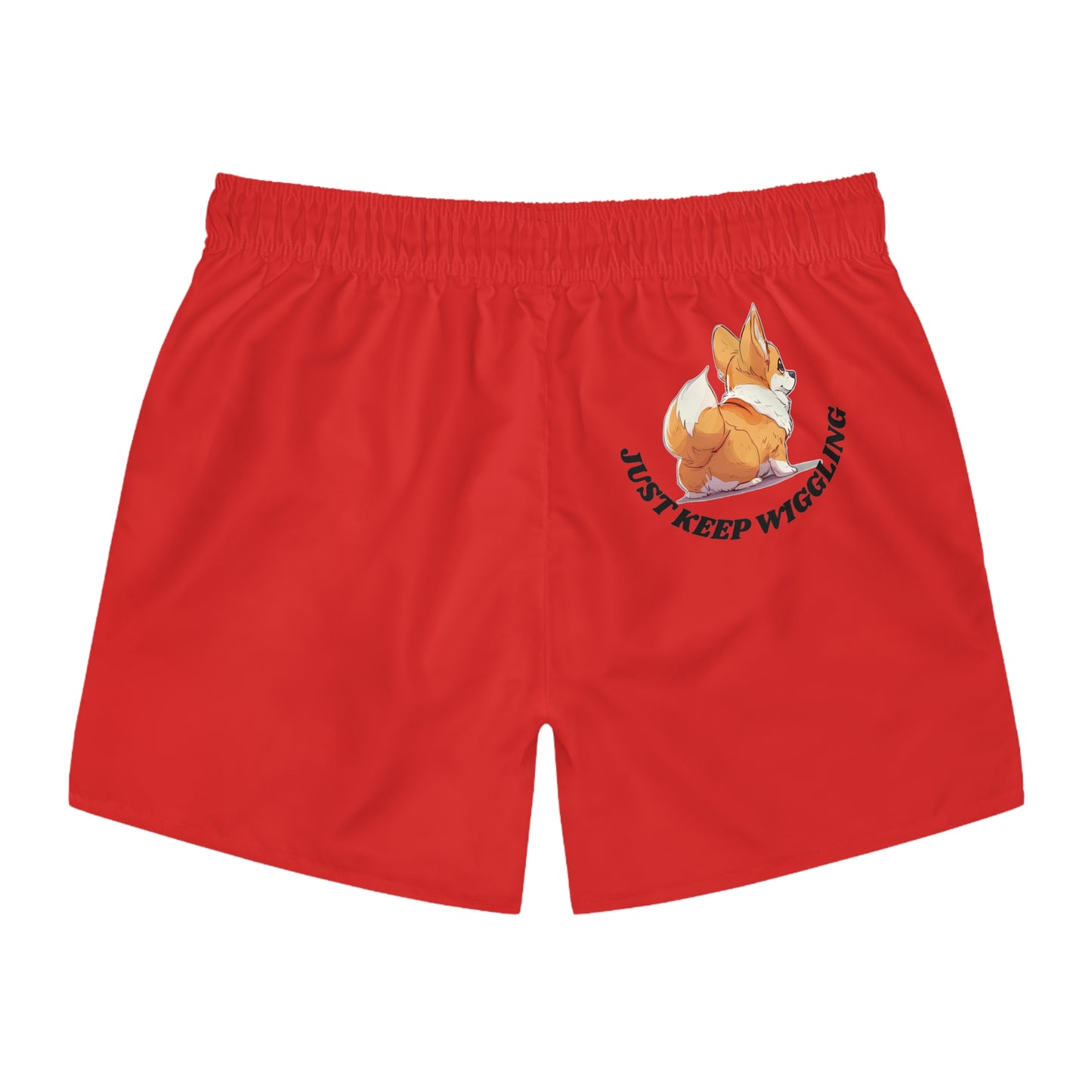 Just Keep Wiggling Swim Trunks