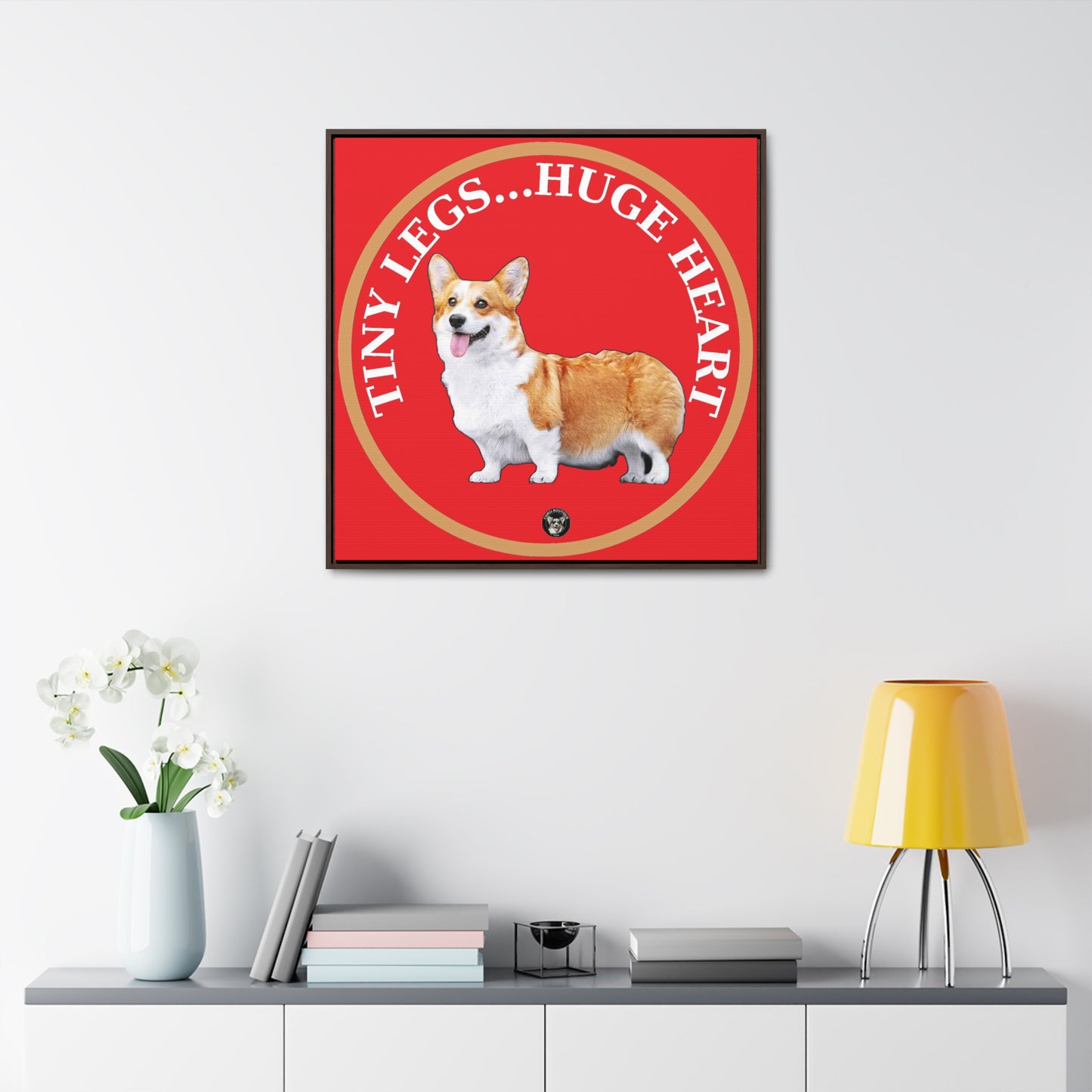 Tiny Legs...Huge Heart - Framed on Canvas