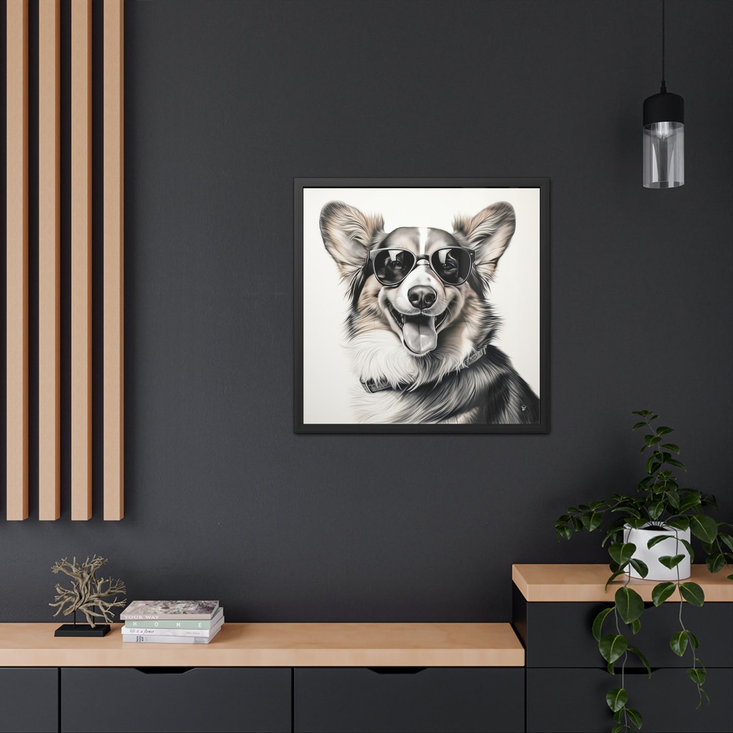 Corgi Cool - Framed Print