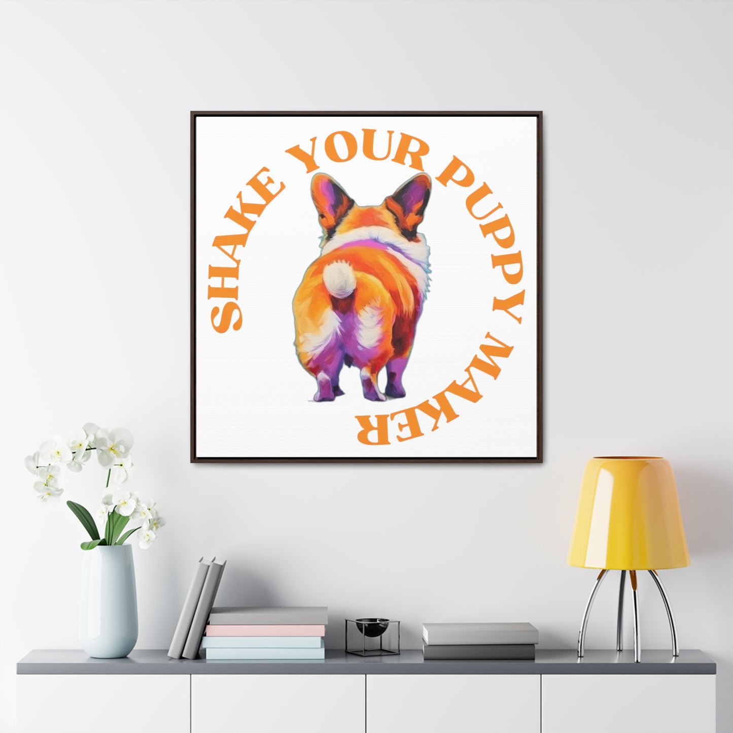 Shake Your Puppy Maker - Framed on Canvas