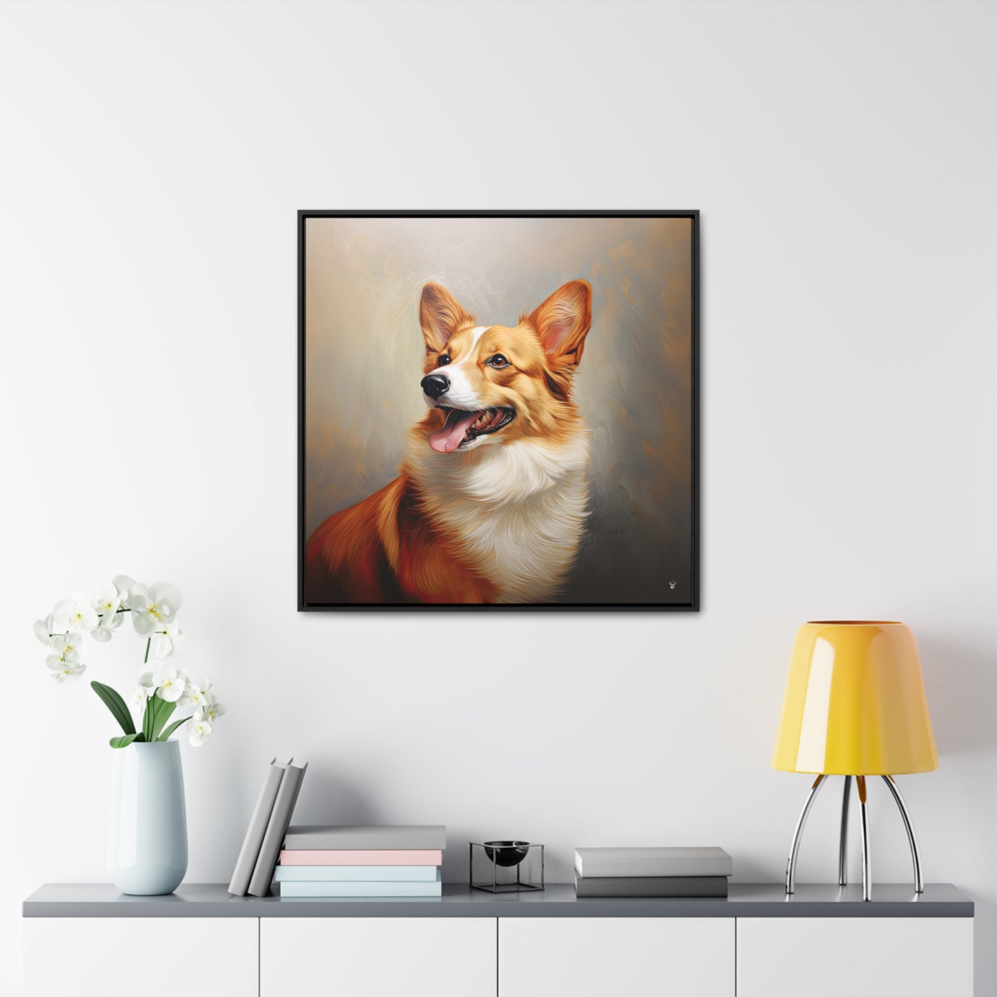 Pembroke Portrait - Framed on Canvas