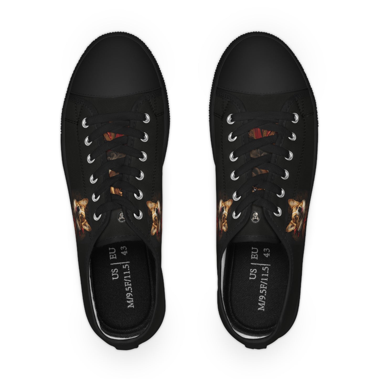 Renaissance Corgi - Men's Low Top Sneakers
