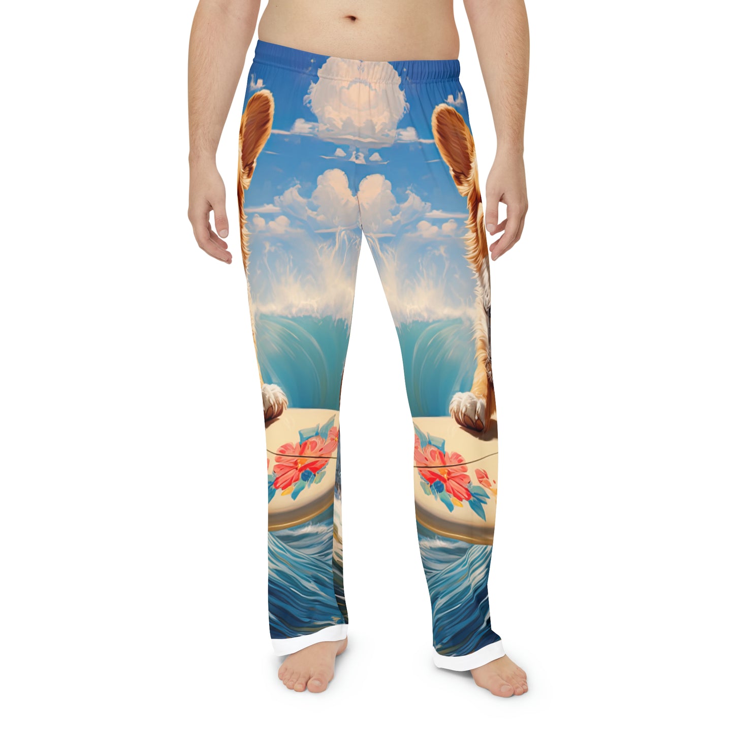 Cowabunga Corgi - Men's Pajama Pants