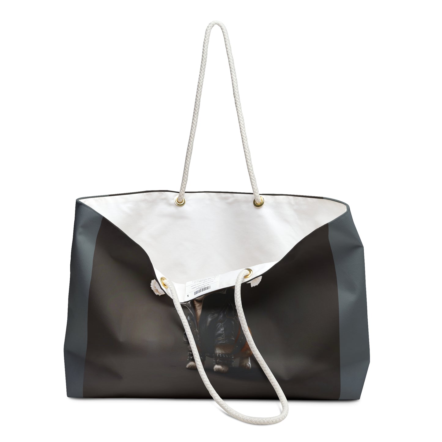 Leader of the Pack Corgi Weekender Beach Bag – Biker Themed Travel Tote