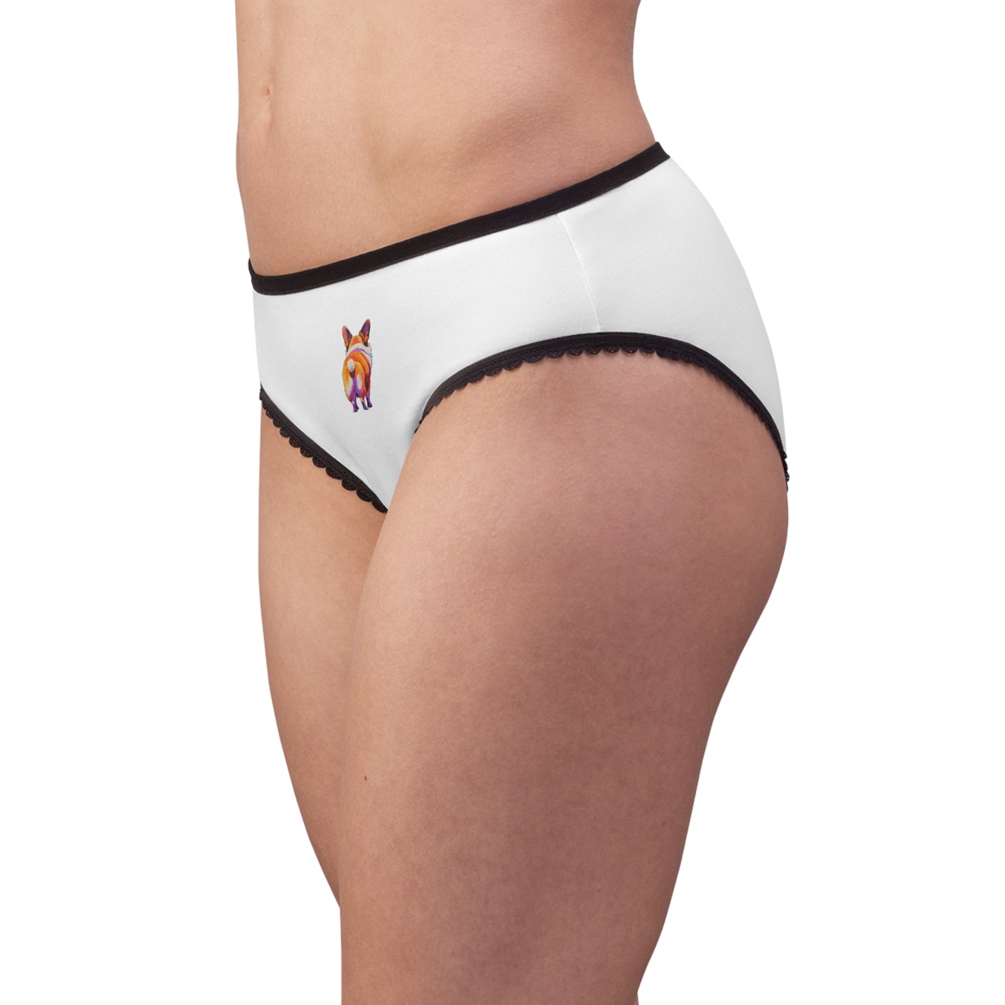 Corgi Butt Panties in White