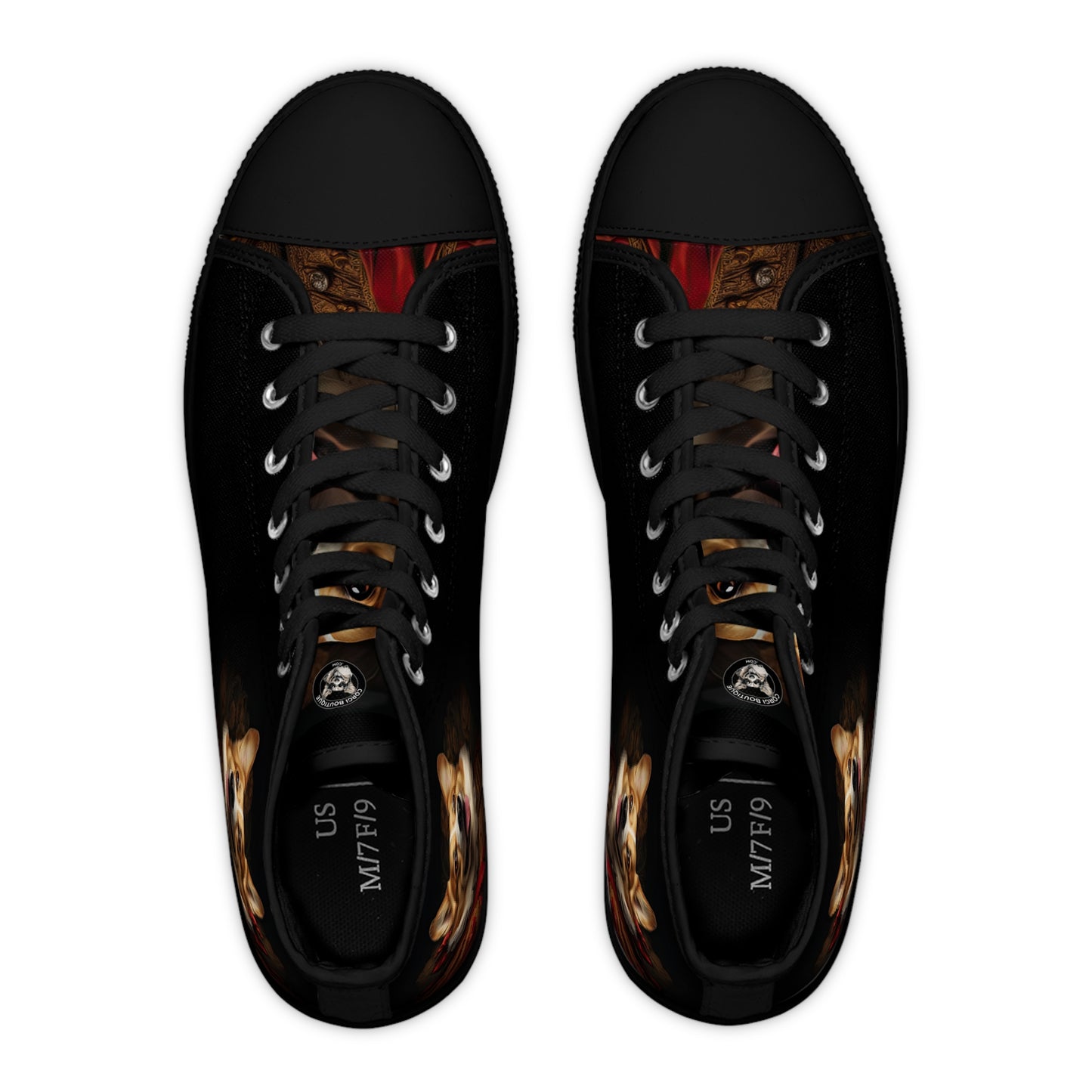 Renaissance Corgi - Women's High Top Sneakers