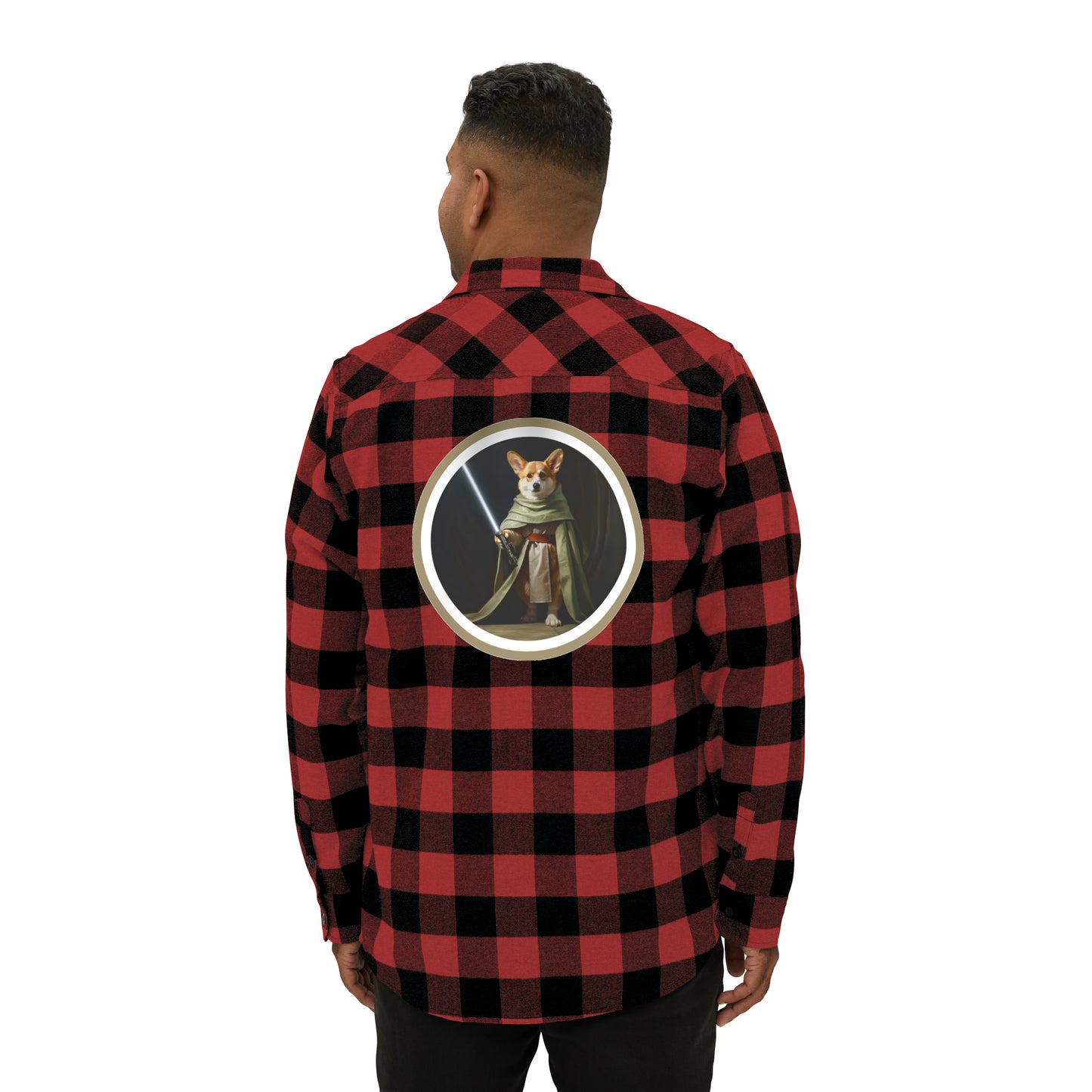 Jedi Corgi - Flannel Shirt