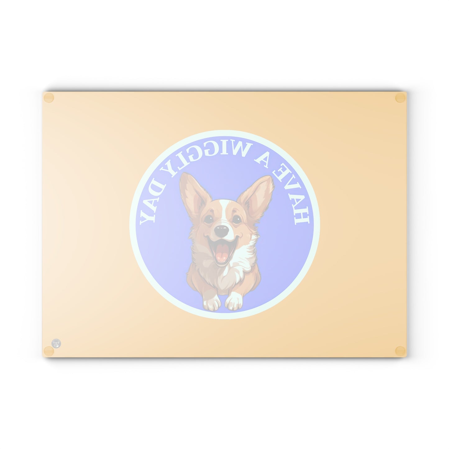 Have a Wiggly Day - Glass Cutting Board