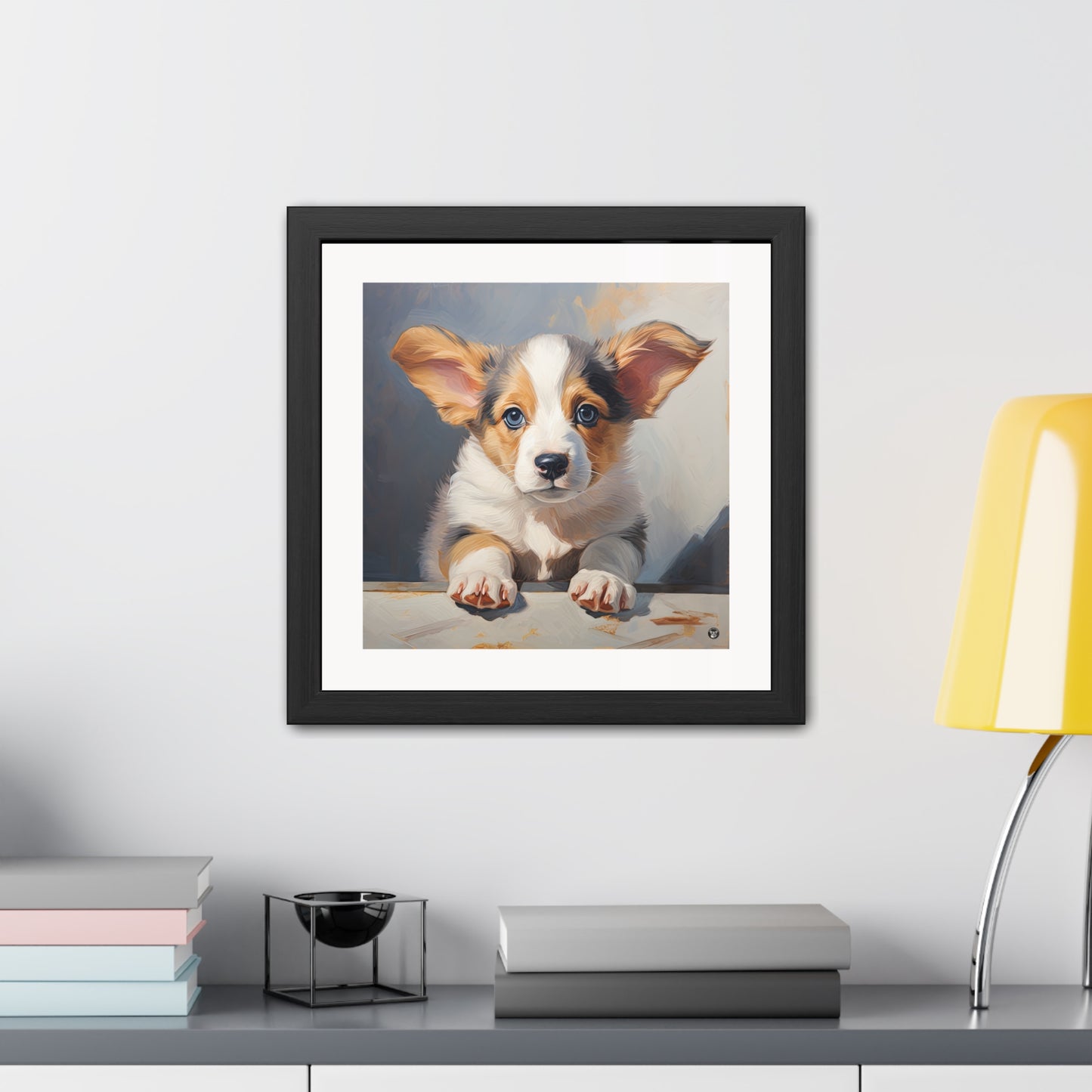 Tableau encadré Portrait de chiot