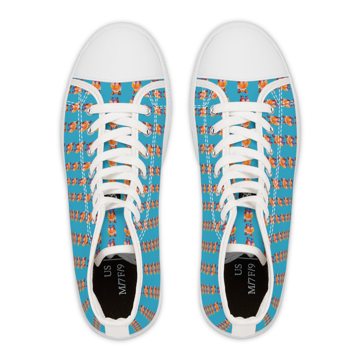 Corgi Butt Stripes Artistic Portrait Women's High Top Casual Canvas Sneakers