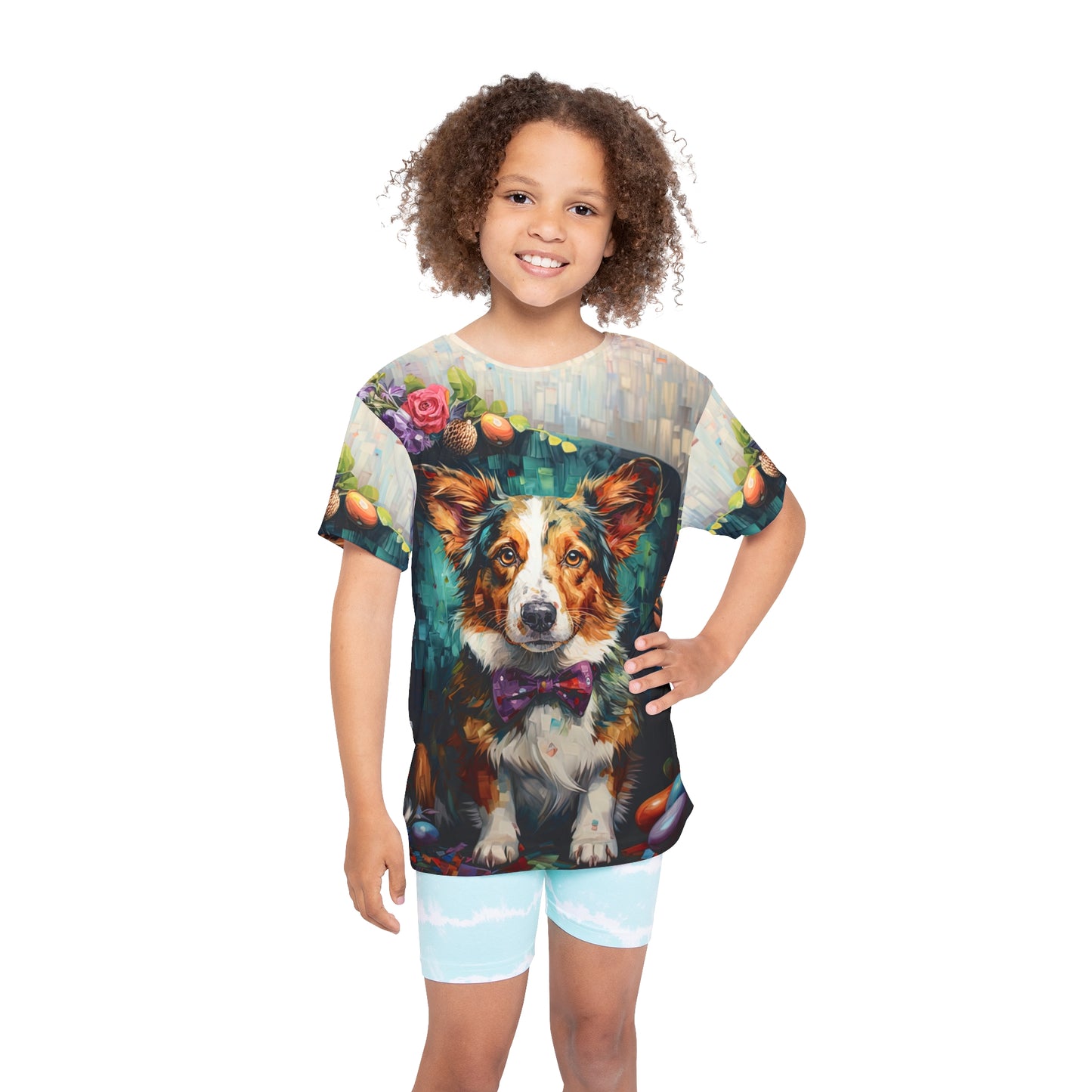 Formal Corgi Kid's Sports Tee