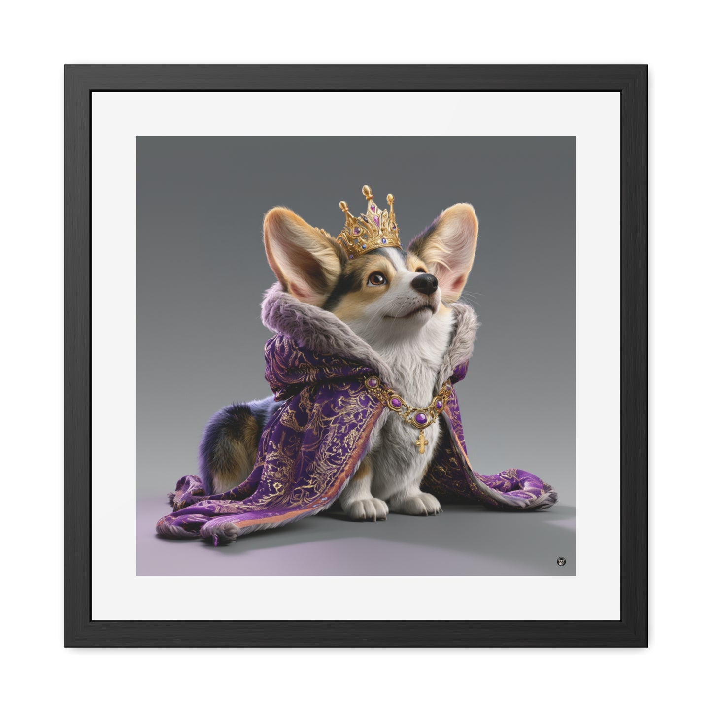 King Pup Framed Print
