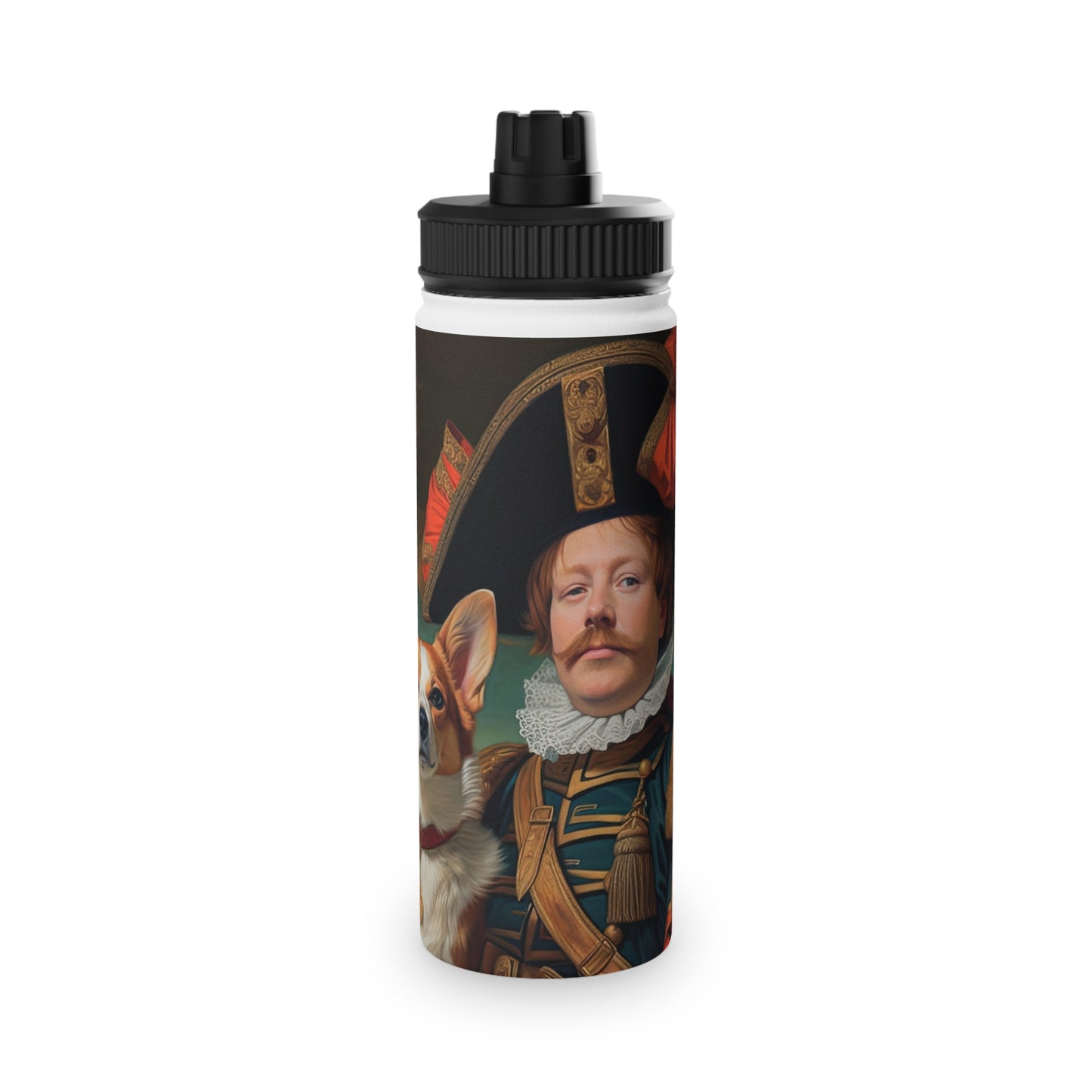 First Royal Corgi - Water Bottle with Sport Lid