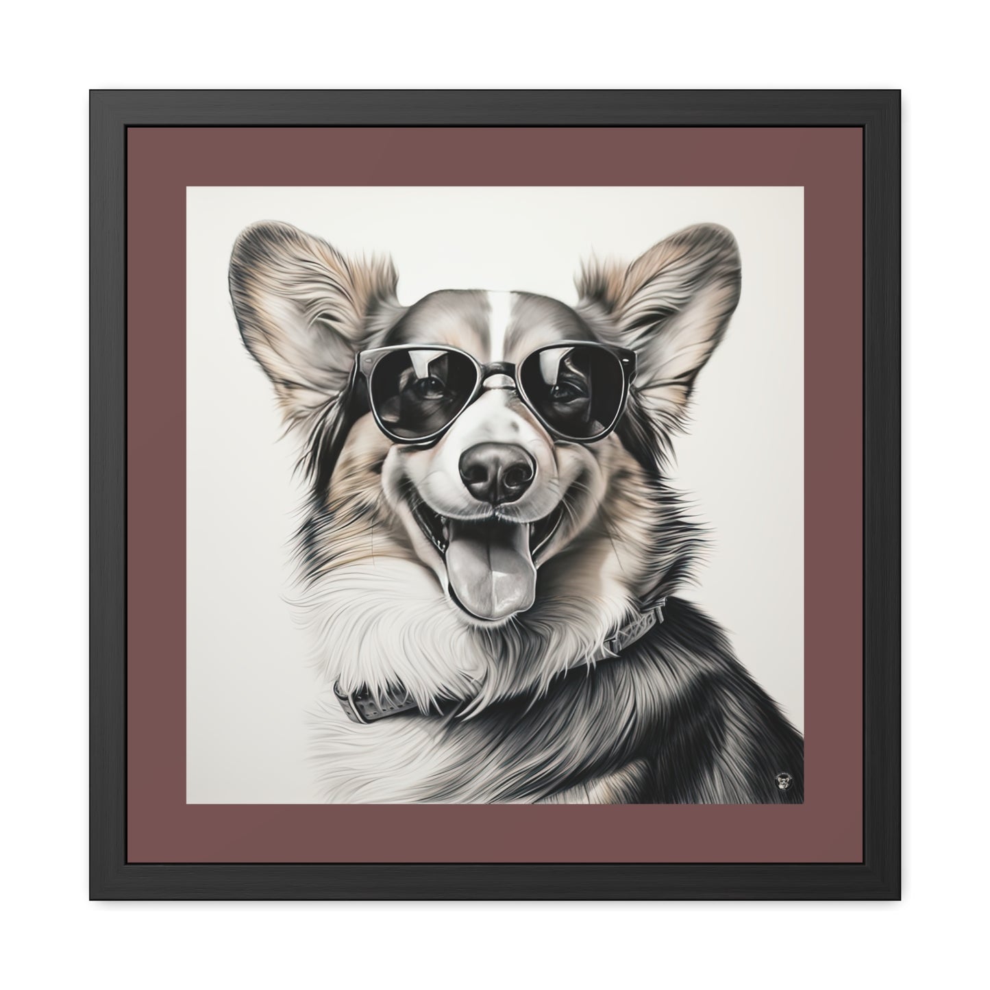 Impression encadrée Corgi Cool