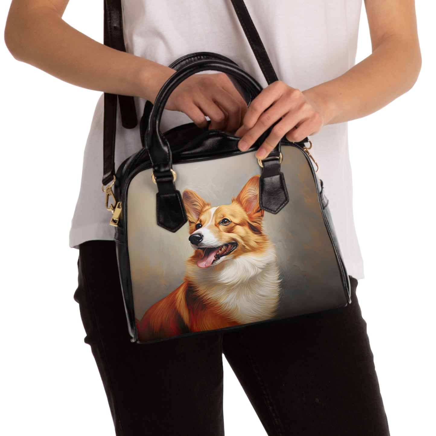 Pembroke Portrait - Handbag w/Removable Shoulder Strap