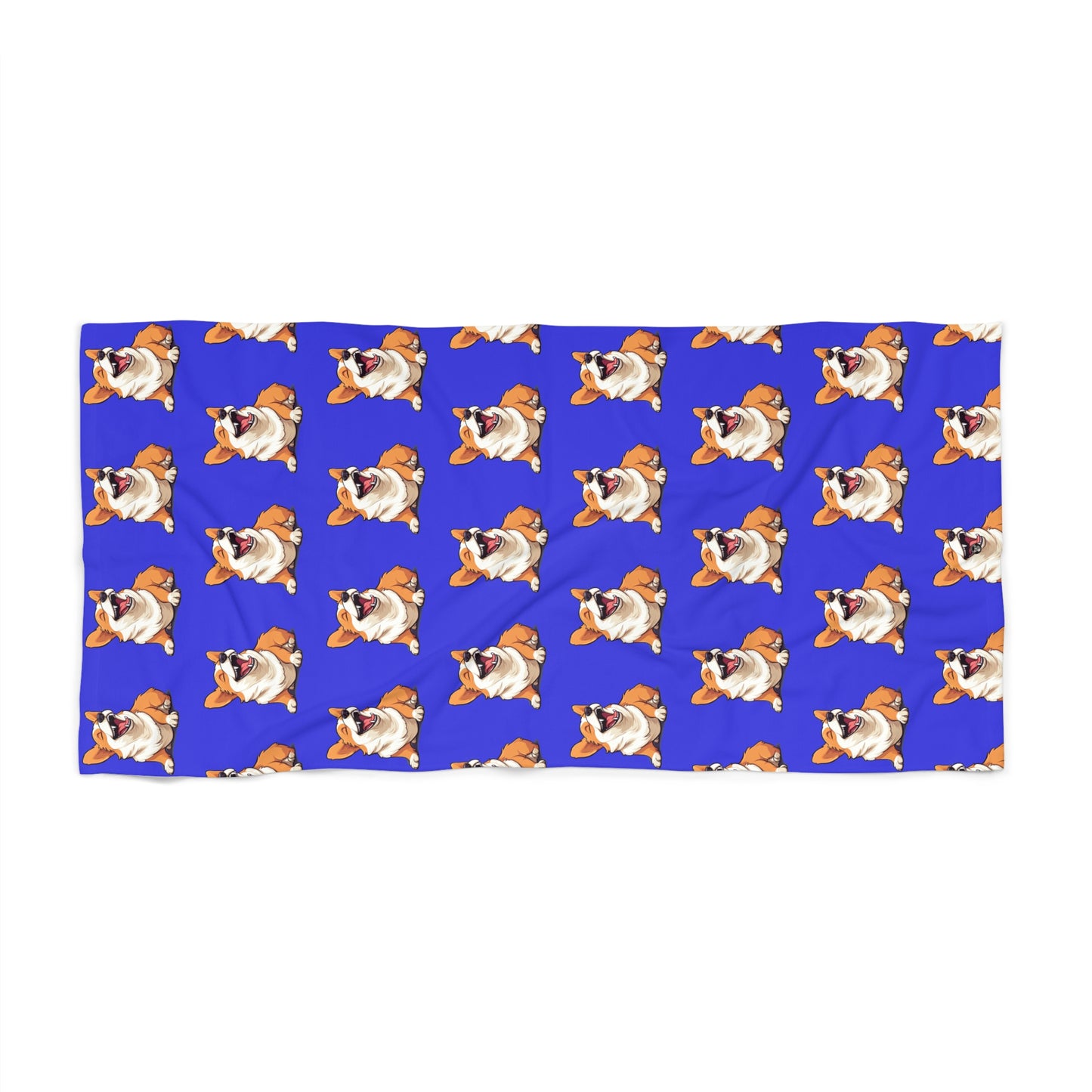 Comical Corgi Beach Towel