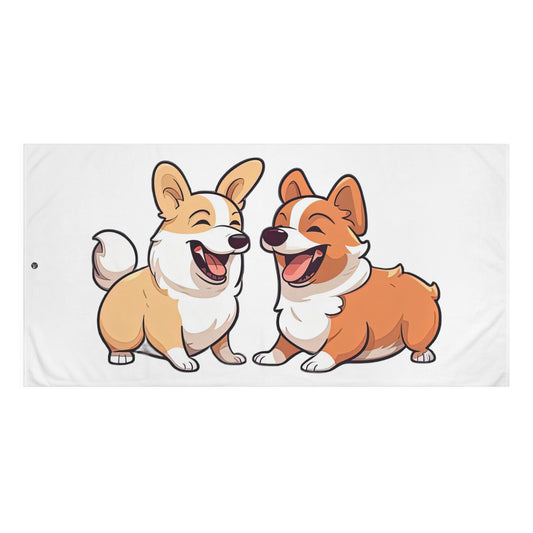 Corgi Couple - Bath Towel