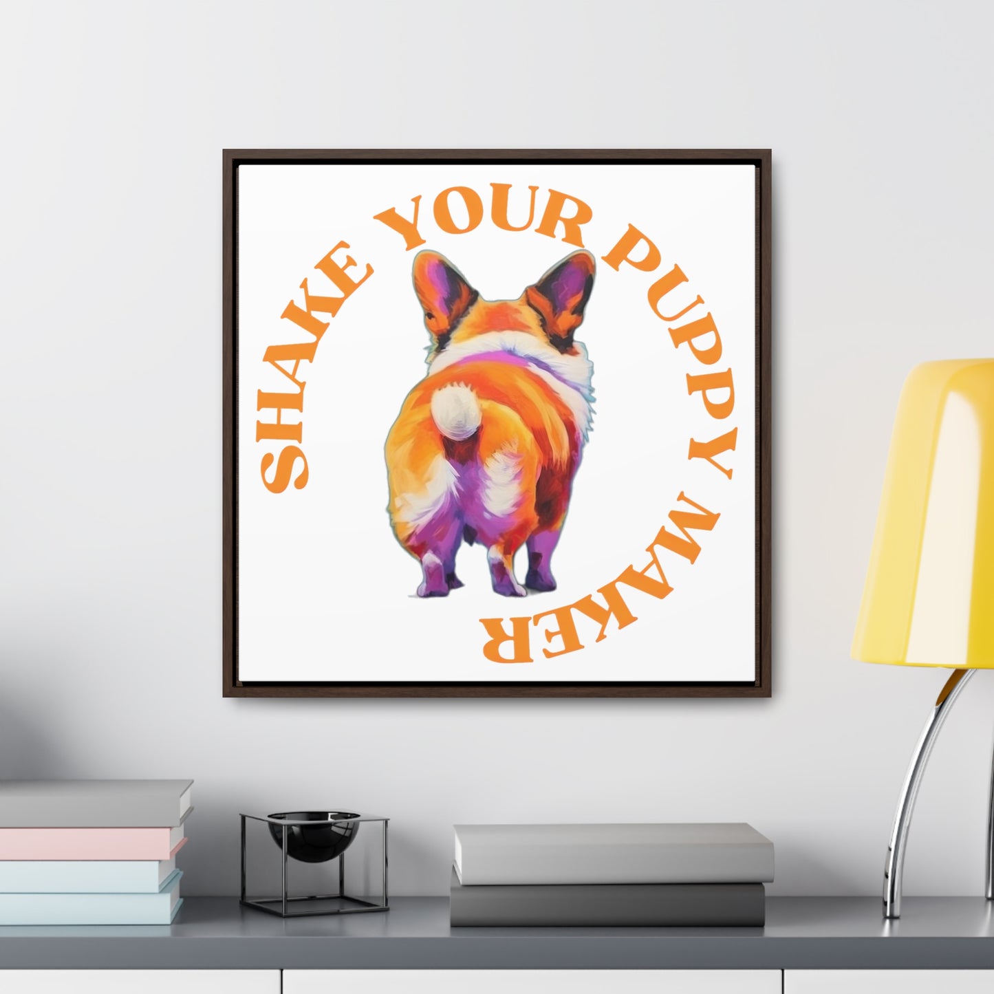 Shake Your Puppy Maker - Framed on Canvas