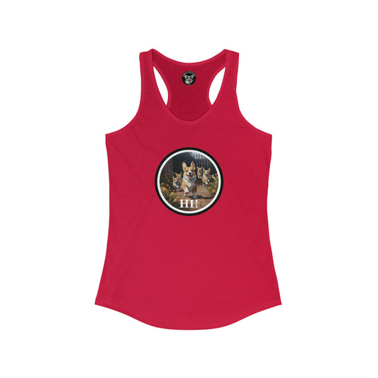 Hi! - Racerback Tank