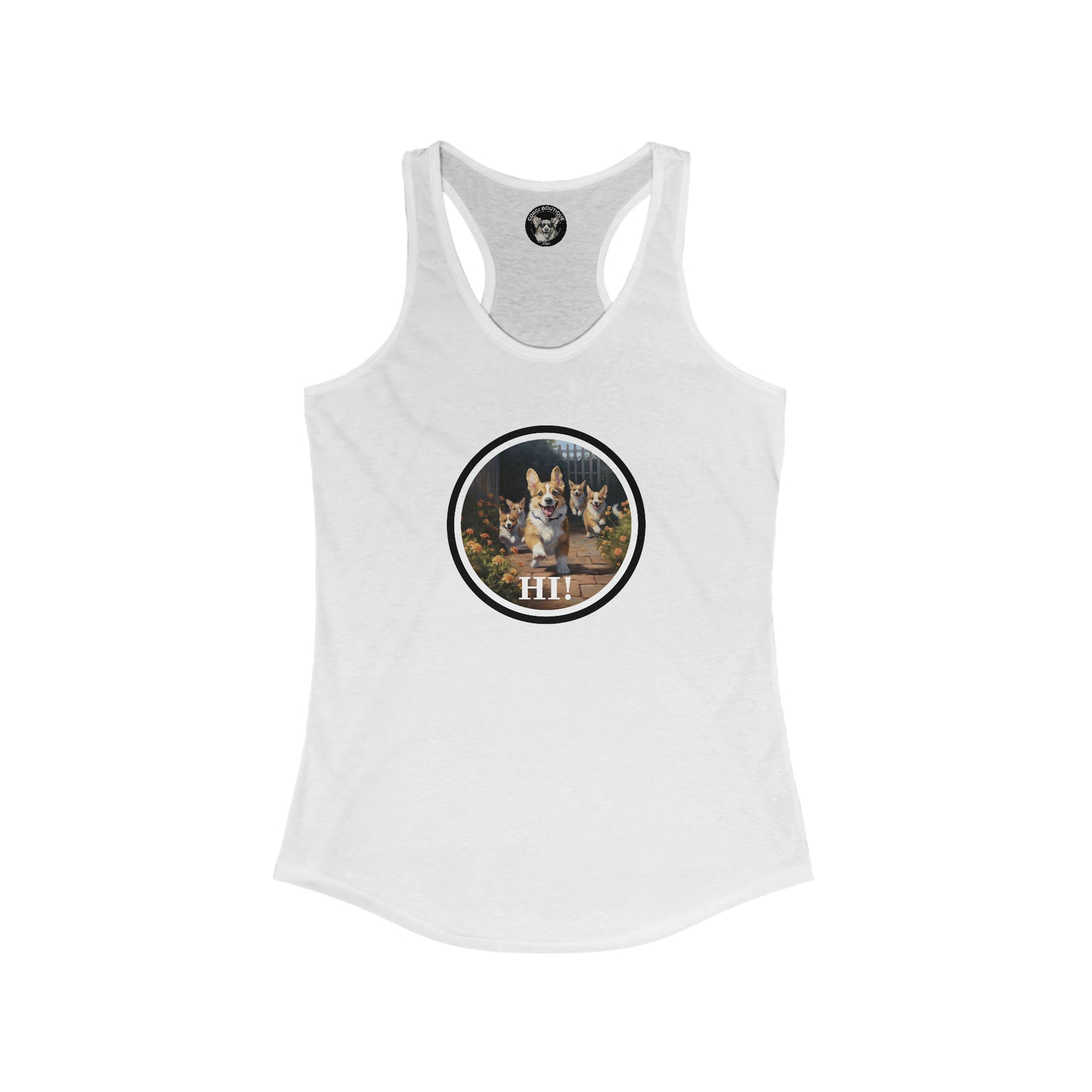 Hi! - Racerback Tank