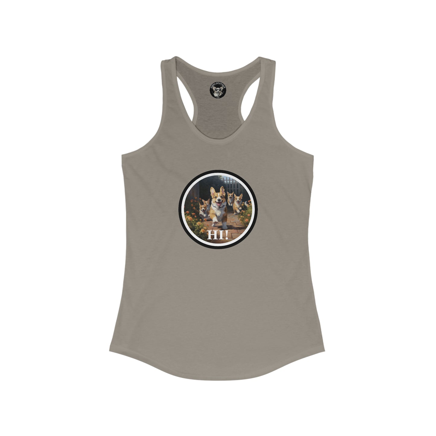 Hi! - Racerback Tank
