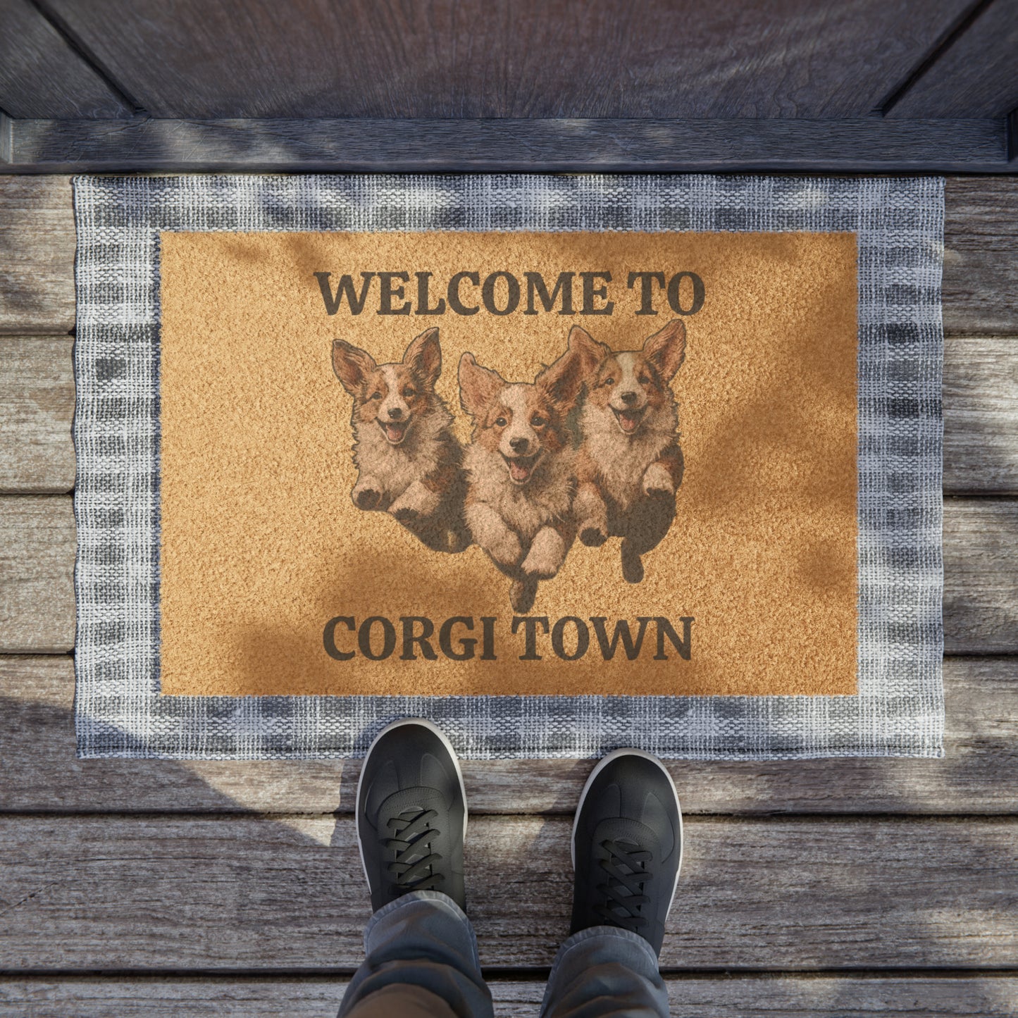 Corgi Town - Doormat