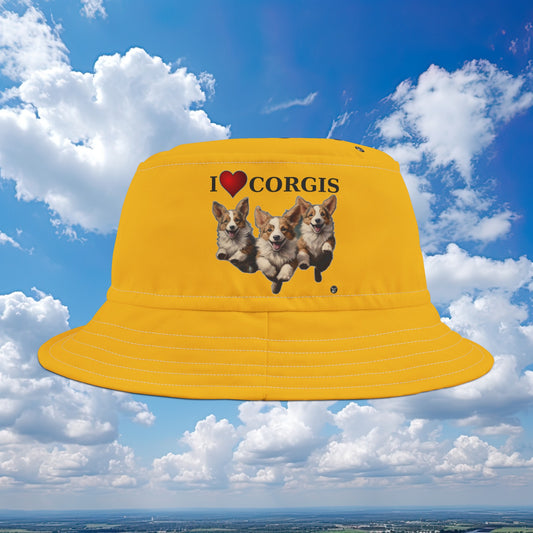 I Heart Corgis - Bucket Hat