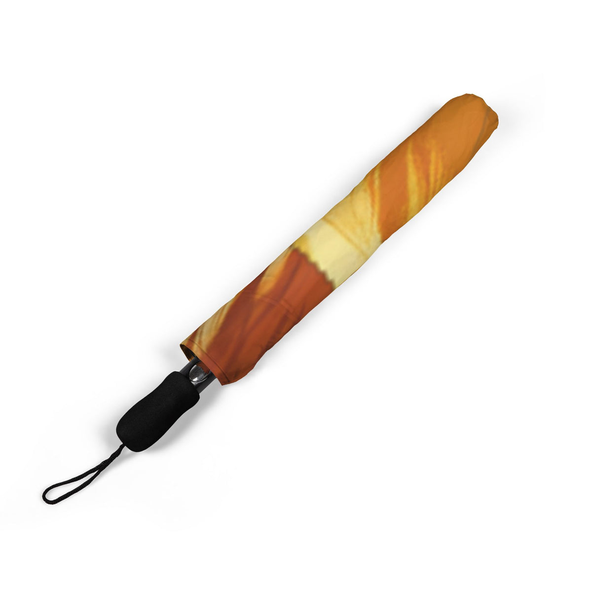 Classic Queen's Corgi Painting Foldable Umbrella — Artistic Dog Print Compact Rain Shield
