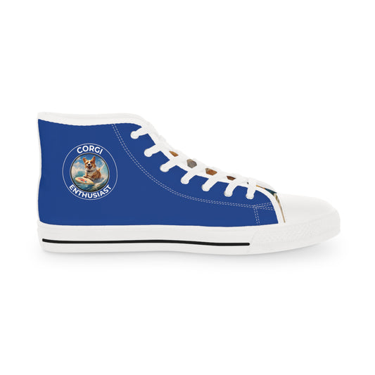 Corgi Enthusiast - Men's High Top Sneakers