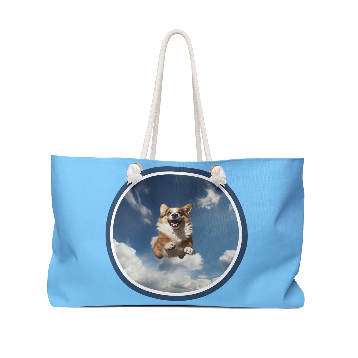 Super Corgi Weekender Beach Bag – Flying Corgi Hero Travel Tote