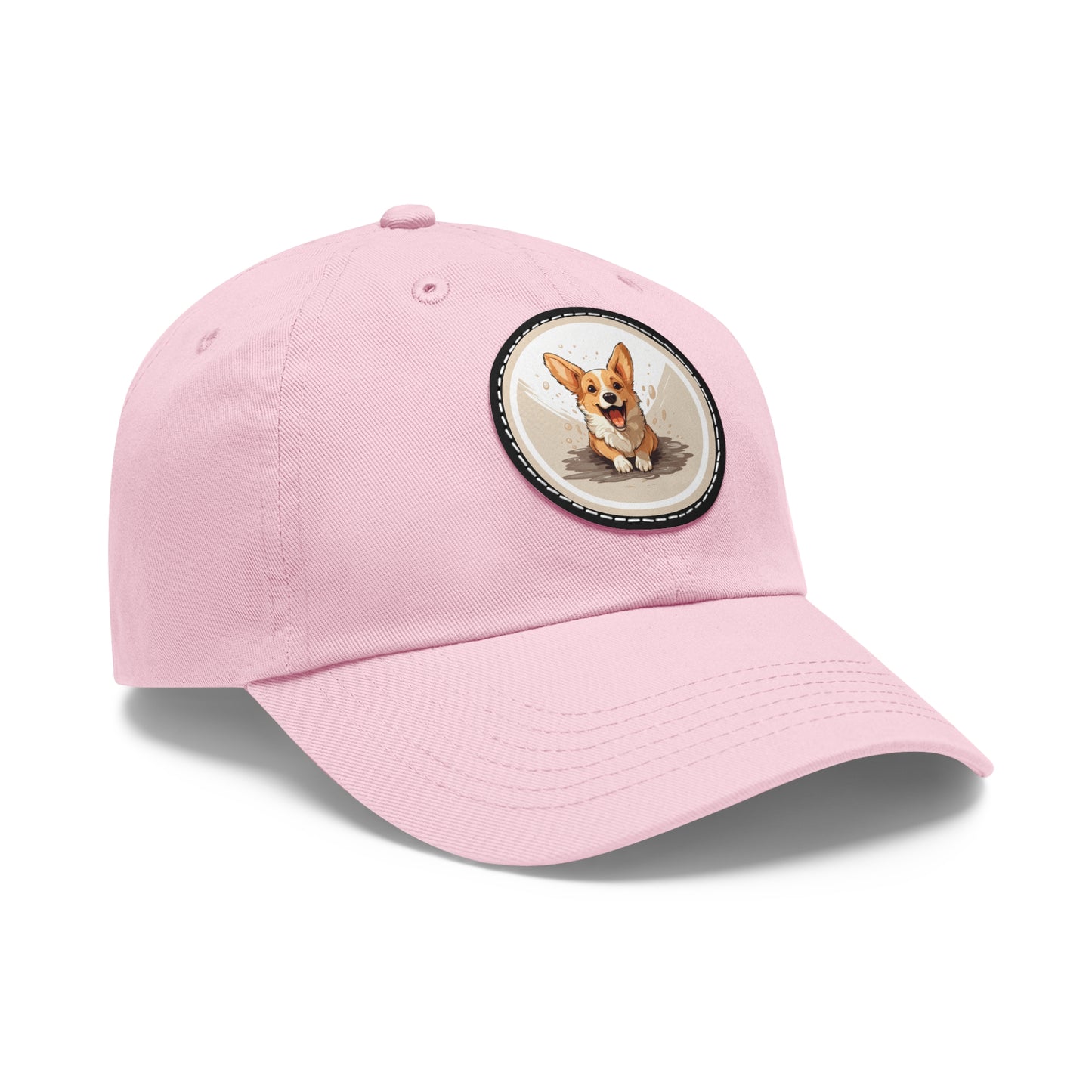 Corgi Cuteness - Cap with Leather Patch