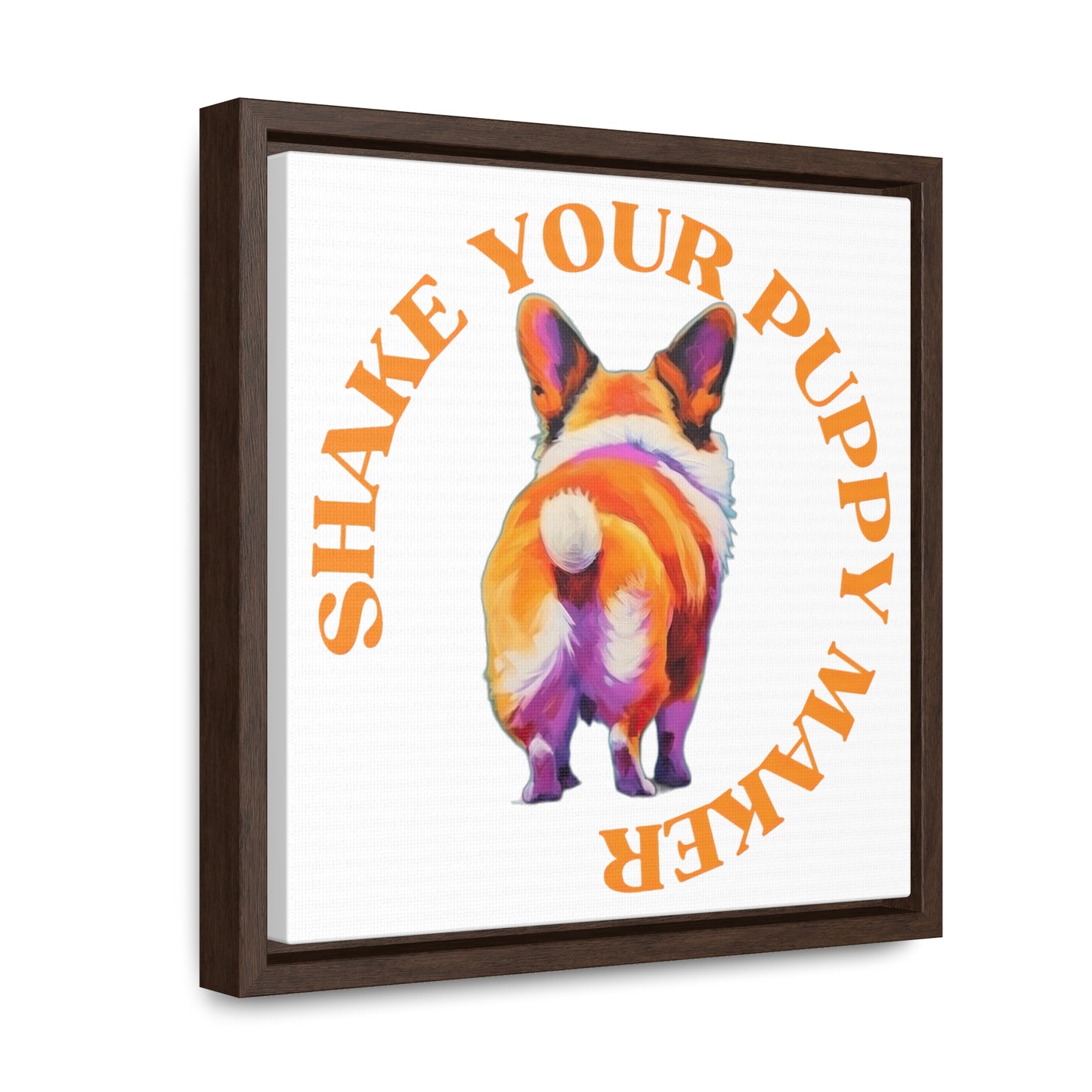 Shake Your Puppy Maker - Framed on Canvas
