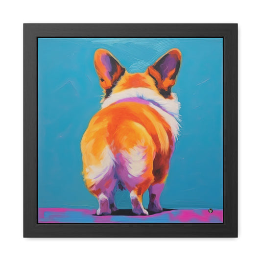 Corgi Butt  - Exclusive Framed Print