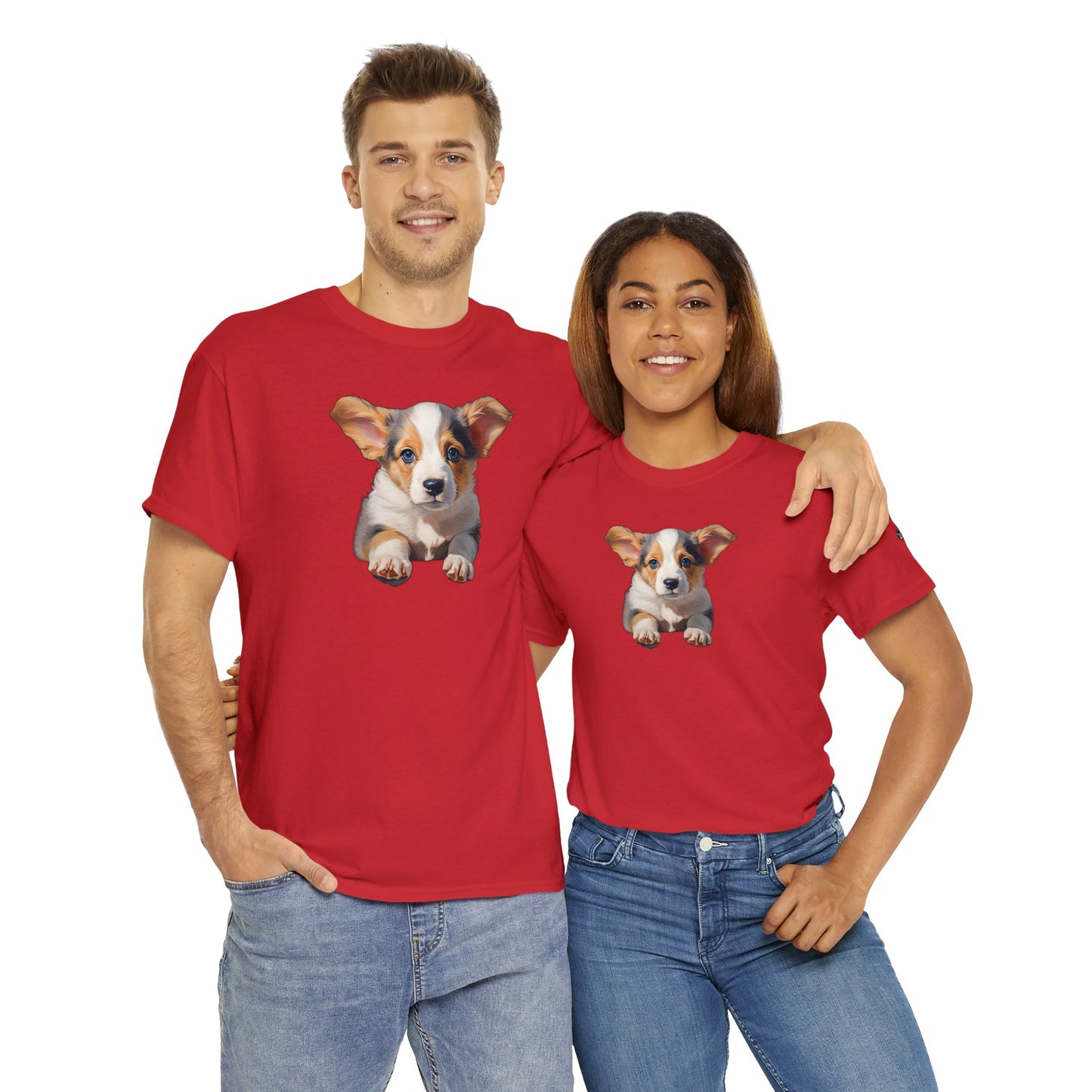 Puppy Portrait - Unisex Heavy Cotton Tee