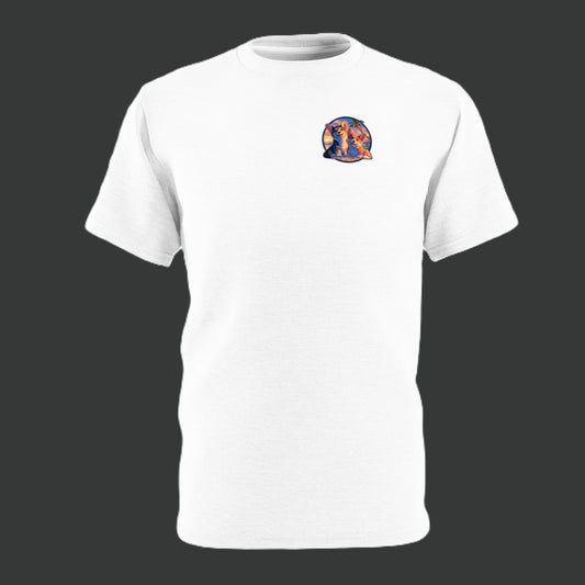 Beachcomber Bliss Unisex Bold Designer Tee - Feeling All Right on Bright White (Part of the Corgi Beach Day Collection)