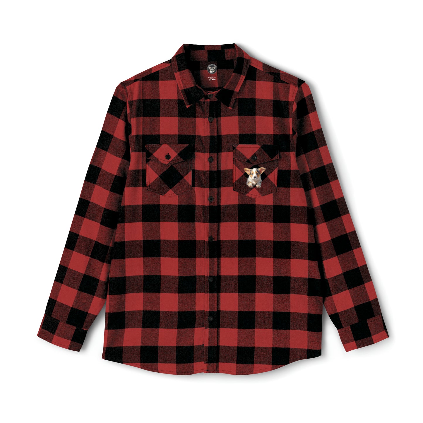 Puppy Portrait - Flannel Shirt