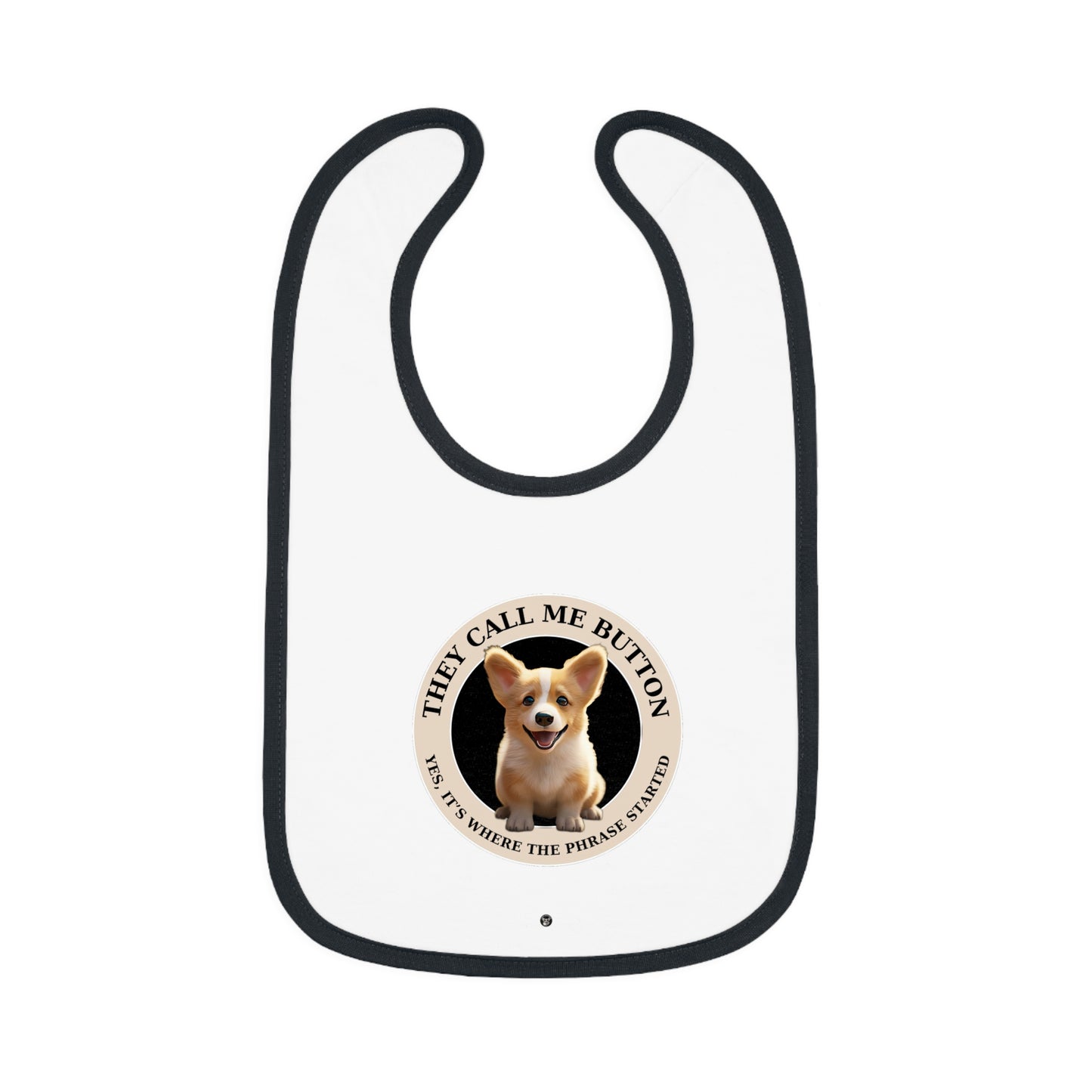 Cute as a Button - Baby Bib