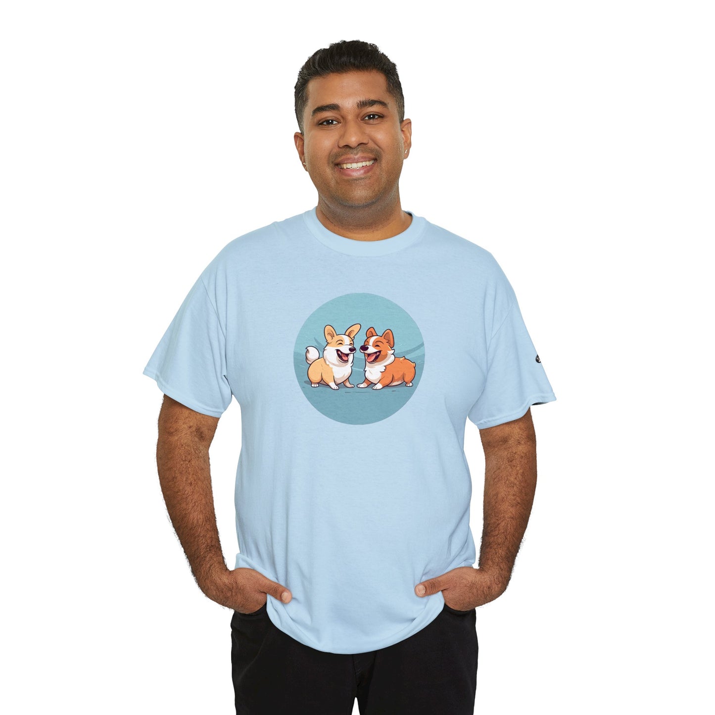 Corgi Couple - Unisex Heavy Cotton Tee