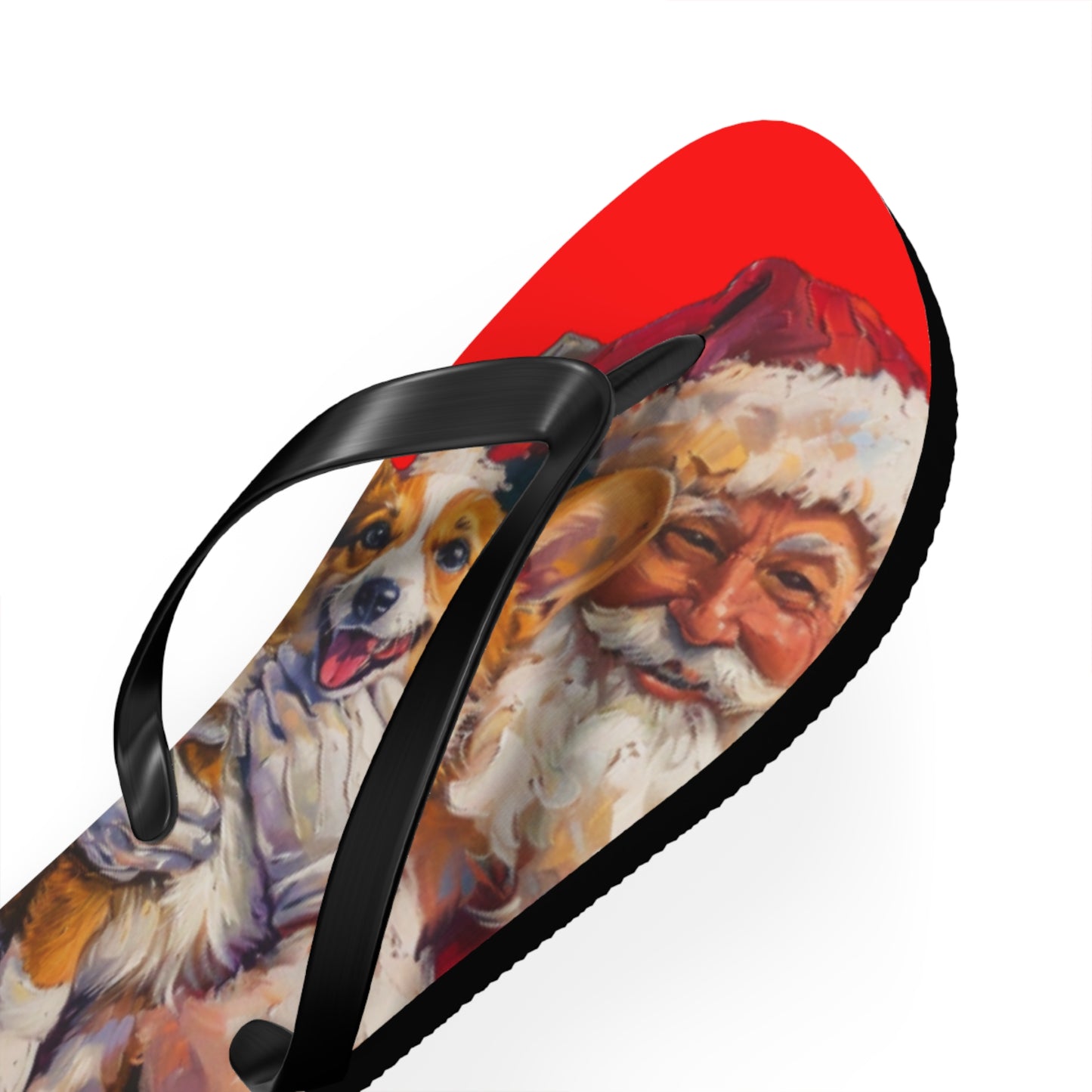 Christmas Corgi Flip-Flops