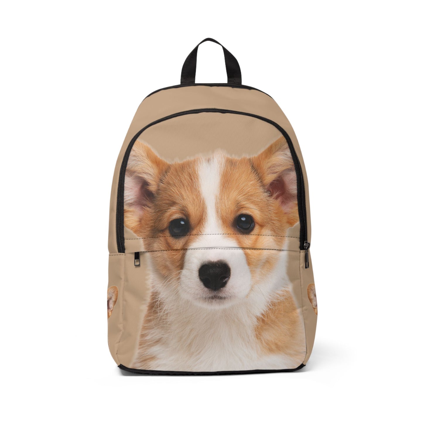 Delightfully Precious Corgi Puppy Backpack — Tan Corgi Rucksack