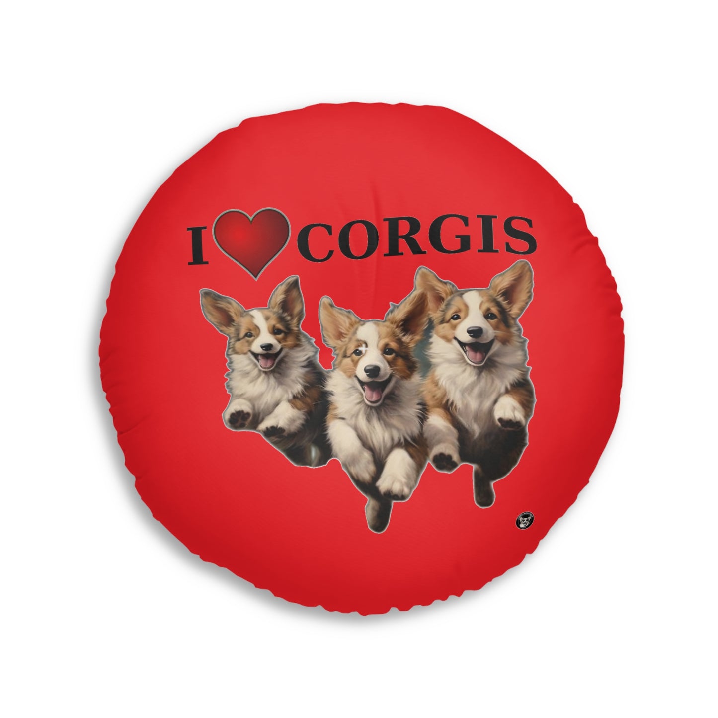 I Heart Corgis in Red - Floor Pillow