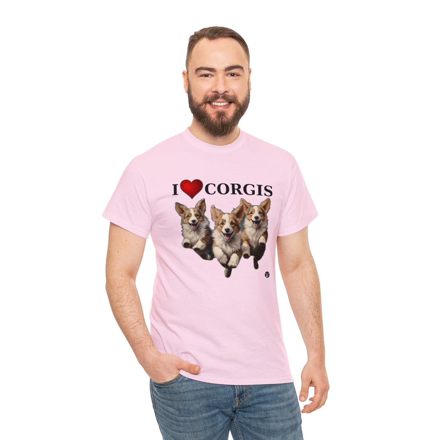 I Heart Corgis - Unisex Heavy Cotton Tee