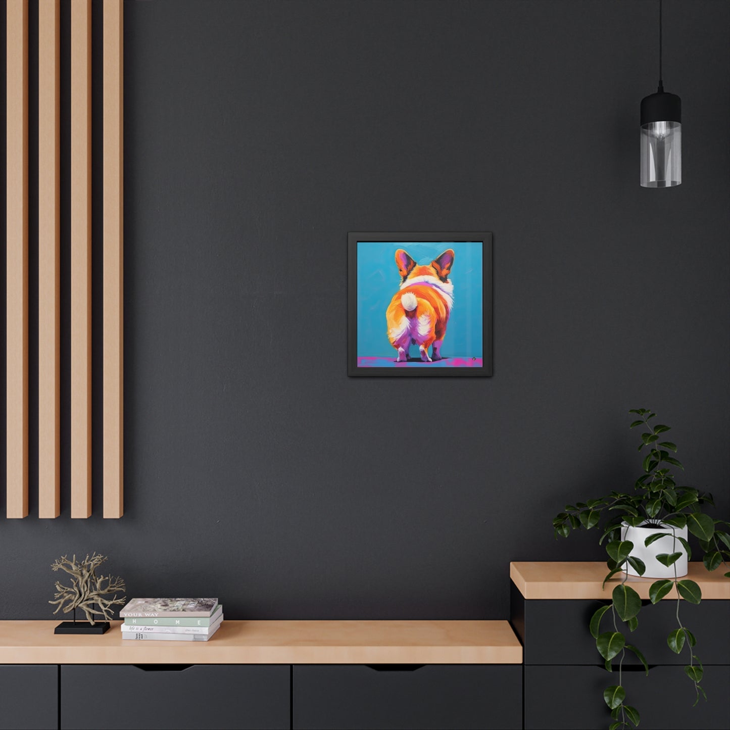 Impression encadrée "Corgi Butt"