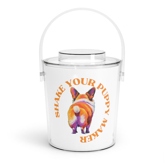 Shake Your Puppy Maker - Ice Bucket with Tongs